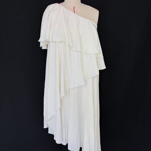 New with Tag One-Shoulder Midi Length Dress